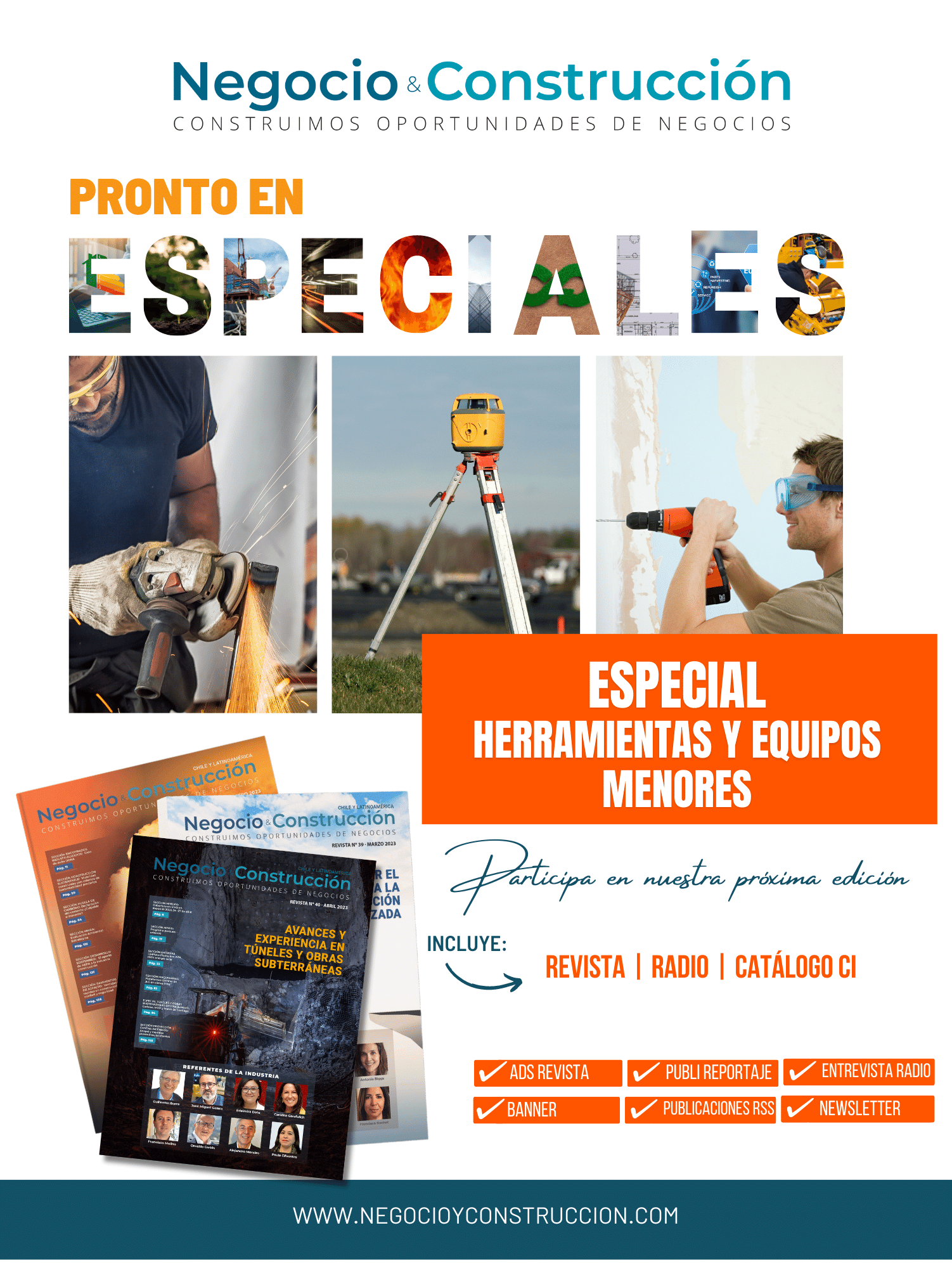 PRONTO "Especial Herramientas y Equipos Menores" de Revista Negocio